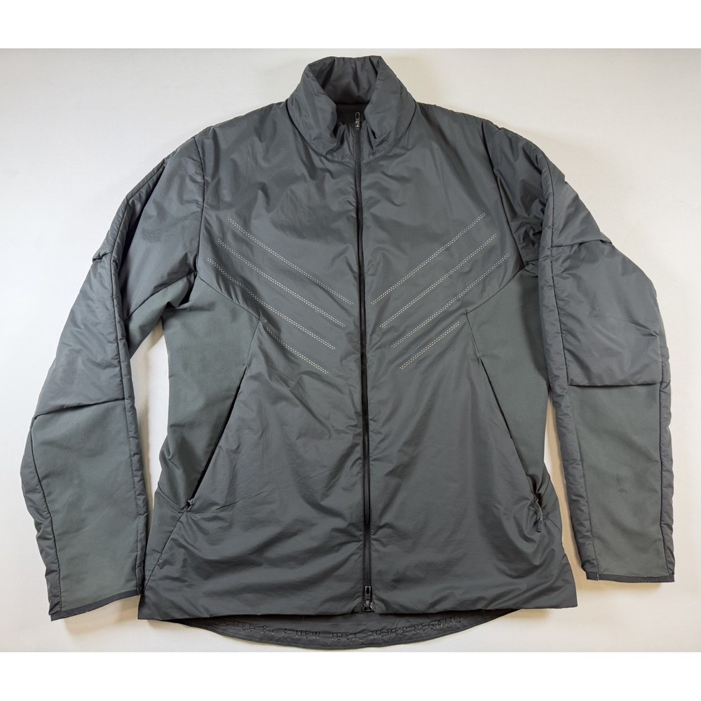 Lululemon Men's Puffer Jacket Sz XL Dark Gray Zip Up Athletic Winter *flaw *